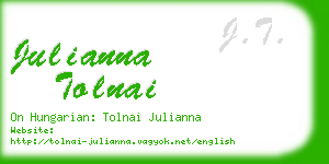 julianna tolnai business card